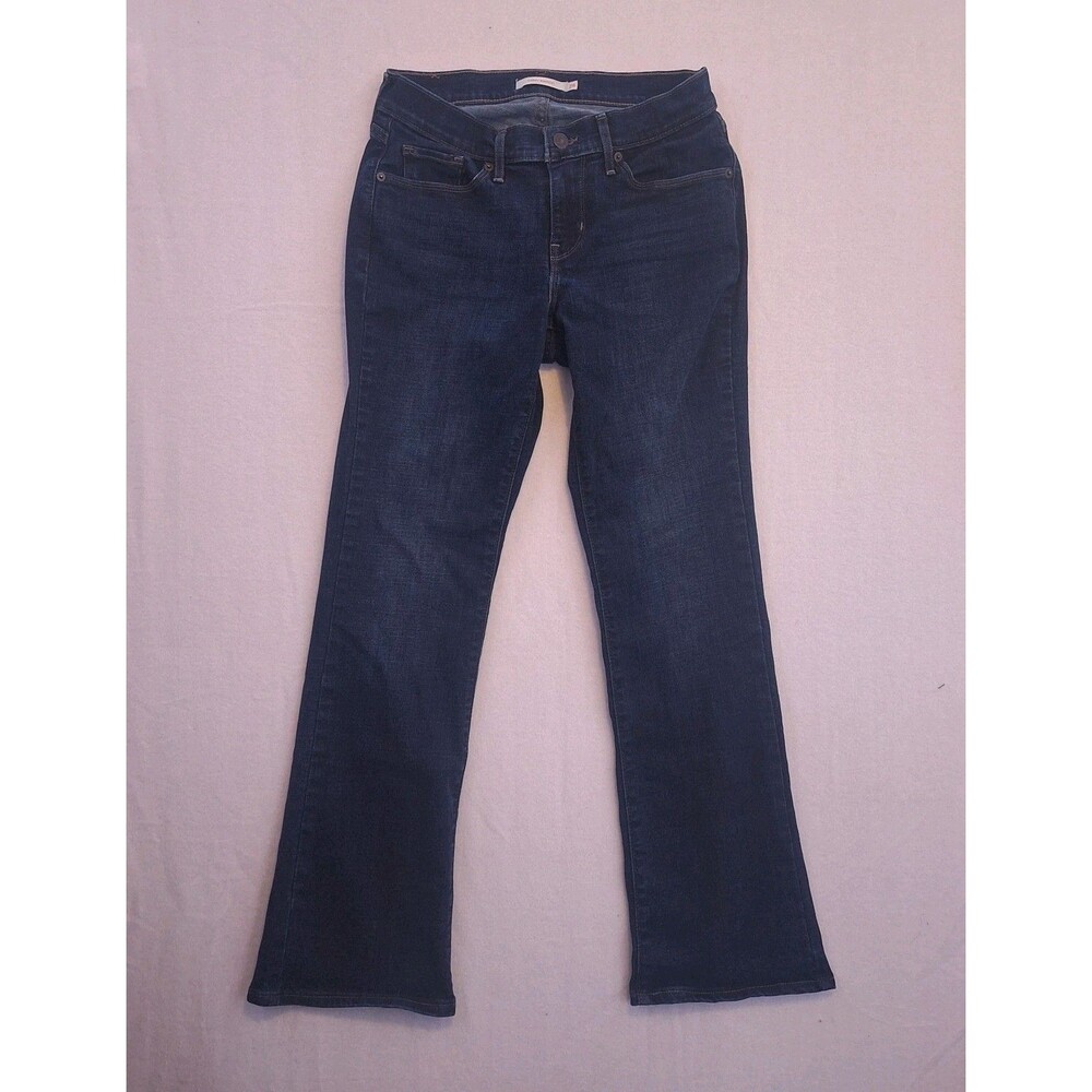 Levi’s Curvy Bootcut Jeans Womens 28 Dark Wash Blue Stretch Denim Mid Rise